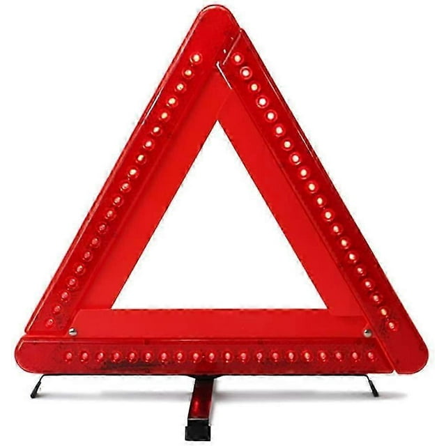 Foldable Warning Triangle Led Car/roadside Reflective Emergency Triangle Reflector Flasher