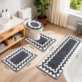 thumbnail image 7 of Findosom 4-Piece Bathroom Rugs Set,Non Slip Absorbent Bath Mat,Machine Washable Microfiber Quick Dry Bath Rug for Bathroom Bedroom Kitchen Shower Tub,Gray, 7 of 7