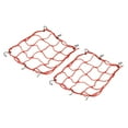 thumbnail image 1 of Unique Bargains Filet de Chargement Extensible pour Moto 12x12 Pieds avec Crochets Rouge 2 Pack, 1 of 6