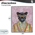 thumbnail image 4 of Stupell Industries Contemporary Golden Glance Panther Gray Framed Giclee Art, 24 x 30, by Svetlana Aleynikova, 4 of 8