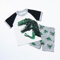 thumbnail image 2 of KPOPLK Toddler Baby Boy Clothes for 2t 3t Boys Cute Summer Short Sleeve T-Shirt Tops Shorts Clothes Sets Baby Boy Outfits(3-4 Years,White), 2 of 9