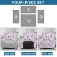 thumbnail image 6 of HELLHERO Recliner Chair Covers Lazyboy Lavender Butterfly Print Lift Chair Covers for Electric Recliner Washable Fitted Reclining Couch Slipcovers, Purple, 6 of 8