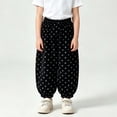 thumbnail image 4 of Plebaso Girls Baggy Jogger Sweatpants Elastic Waist Pull on Athletic Trousers Corduroy Cute Pants for Kids, 4 of 6
