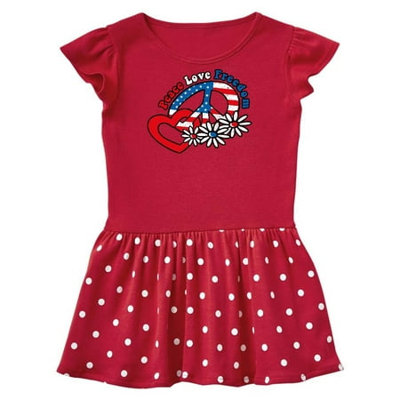 Peace Love Freedom Toddler Dress