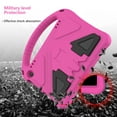 thumbnail image 6 of ELEHOLD Rugged Case for Walmart Onn 12.1 Inch Pro Tablet 2024 (Model:100146663) Kids Friendly EVA Full Body Protective with Kickstand Handle Grip Shockproof Anti-Scratch Case, Rose, 6 of 7