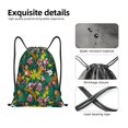 thumbnail image 4 of Rocae Cute Tribal Leopards for Gym Bag Drawstring Bags Gym Backpack for Gym, Travel, Sports, Swimming, Beach-Medium, 4 of 6