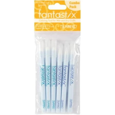 Tsukineko FX006-300 Fantastix Coloring Tool For Wet & Dry Media 6/Pkg
