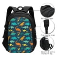thumbnail image 3 of Balery Colorful Dinosaur Mochila con carga USB para hombre y mujer - Mochila impermeable y antirrobo para portátil con puerto USB para viajes, trabajo, estudios y universidad, 3 of 7