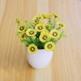 thumbnail image 3 of Zhaomeidaxi Artificial Potted Plants Bathroom Home Office Decor Mini Fake Chrysanthemum Plants for Desk Decoration, 3 of 3