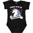 thumbnail image 3 of Inktastic Proud To Be an Americorn with Unicorn and Stars Boys or Girls Baby Bodysuit, 3 of 5