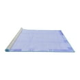 thumbnail image 2 of Ahgly Company Machine Washable Indoor Square Solid Blue Modern Area Rugs, 8' Square, 2 of 4