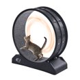 thumbnail image 1 of KFFKFF Roue d'Exercice pour Chat, 31,5 Pouces, Grande Roue de Course avec Frein Sécurisé et Piste Tapissée, Fonctionnement Silencieux, Roue d'Exercice pour Chats d'Intérieur, Perte de Poids et Santé, Noir, 1 of 9