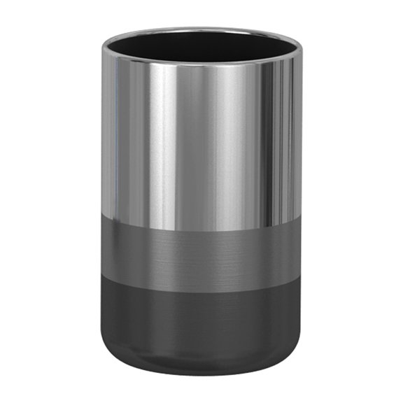 nu steel Triune 3-Tone Stainless Steel Tumbler Cup for Bathroom Vanity Countertop