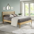 thumbnail image 6 of Camaflexi Mid-Century Solid Wood Queen Platform Bed in Scandinavian Oak 100% Solid Wood, 6 of 6