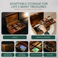 thumbnail image 6 of Public House Locking Wooden Keepsake Box, Customizable Design With Adjustable Tray. Large Wooden Box with Hinged Lid for Wedding and Memory Keepsakes, 6 of 8