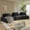 Dark Gray, variant on Leumius 139" Oversized Modular Sectional Sofa,DIY Upholstered Fluffy Chenille Sofa with Removable Backrests and Soft Pillows,Deep Seat Couch & Sofa Bed for Living Room,Office,Dark Gray