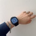 thumbnail image 2 of Reloj cuadrado de cuarzo estilo universitario para mujer, reloj electrónico con unicornio para estudiantes, 2 of 6