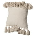 thumbnail image 3 of 16" Handwoven Cotton Throw Pillow Cover Flat Natural Design, 3 of 5