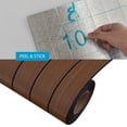 thumbnail image 6 of Dundee Deco Peel and Stick Faux Slat Wallpaper Roll, 24" x 9', Brown, 6 of 8
