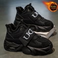thumbnail image 5 of Men'S Winter Snow Boots - Lightweight Warm Insulated Cold Weather Boots with Closure, Non-Slip PVC Sole - All-Season Outdoor, Hiking, Casual Shoes - Easy-Clean Faux, 5 of 9