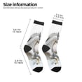 thumbnail image 2 of Rocae Running White Horses for Girls Boys Crew Socks,Children's Socks, Kids Socks, Toddler Socks: Daily Wear with Kids School Uniform, 2 of 5