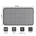 thumbnail image 5 of Black White Gingham Checkered Pattern Door Rugs,Washable Non Slip Door Mats Indoor,Decorative Door Mats,Entry Mat Indoor for Entrance,Bedroom,Kitchen,Bathroom,30"x17", 5 of 6