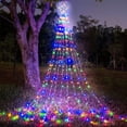 thumbnail image 1 of Cadena de luces LED FUNIAO 320 con forma de estrella, 9 hilos, 110 V, 1 of 7