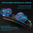 thumbnail image 2 of axGear Haut-Parleurs d'Ordinateur de Bureau FM RGB PC Gaming Barre de Son avec Bluetooth, 2 of 8