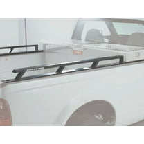 BACKRACK by RealTruck Side Rails to use w/ 21" Toolbox | Black, No Drill | 80523TB | Compatible with 2015-2024 Ford F-150 8' Bed
