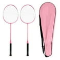 thumbnail image 1 of 2 Player Badminton Racket Set Indoor Outdoor Sports Students Children Practice Badminton Racquet with Cover Bag, 1 of 7