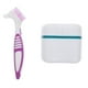 thumbnail image 1 of EeaseMX Cepillo de dientes portátil para dentaduras postizas, creativo cepillo de dientes de doble cabezal con caja, 1 of 8