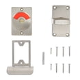 thumbnail image 1 of Shisuyan Toilet Door Lock Stainless Steel 1Set 2.7X1.6X1.3In, 1 of 8