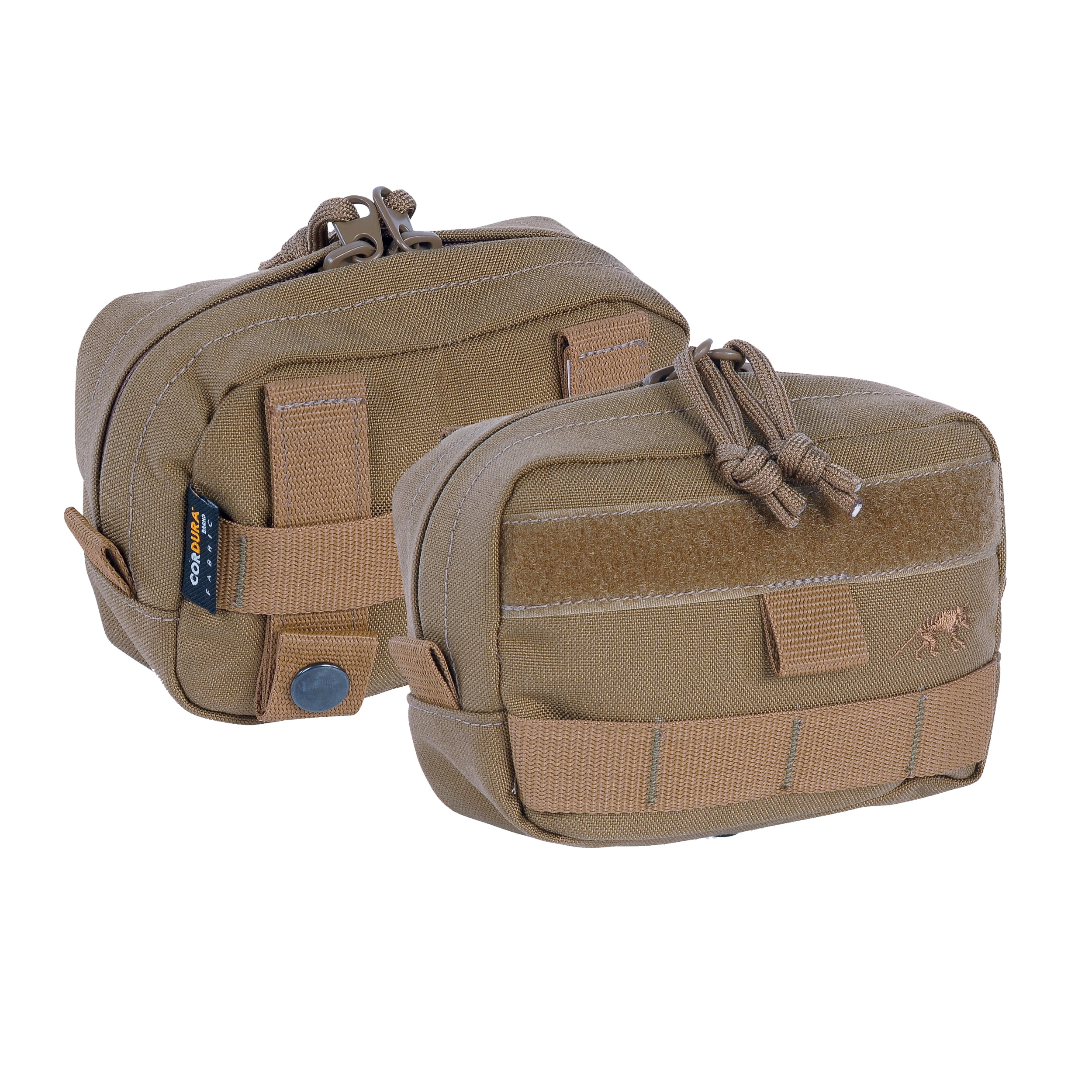 Tasmanian Tiger Tac Pouch 4, Tactical MOLLE System Loops with YKK Zippers, Coyote