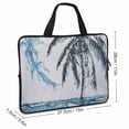 thumbnail image 2 of AWERP Laptop Bag Surf, llustration Hawaiian Beach Surfboard Palms Ocean Water Diving fabric Computer Protective Handle Case 15inch, 2 of 5