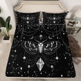 thumbnail image 2 of Manfei bohemian Moth Full Size Sheets,3D Cartoon Diamond Bed Sheets,Galaxy Starry Sky Sheet Sets For Kids,Breathable Home Decor,4 Pieces, 2 of 7