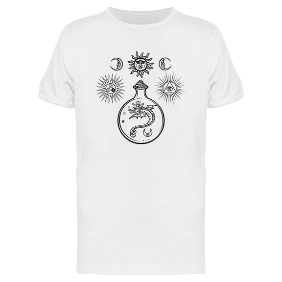 Mystical Snakes In A Flask T-Shirt Men -Image by Shutterstock, Male Medium