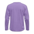 thumbnail image 5 of WTOBBY Men's Round Neck Raglan Long Sleeve T-Shirt Top Casual Everyday Shirt for Men in Comfortable Lightweight Design,Light Purple 2XL, 5 of 6