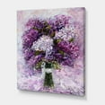 thumbnail image 3 of Designart ' Purple Hyacinth Flowers Bouquet ' Traditional Canvas Wall Art Print, 3 of 4