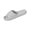 Gray, variant on Men Women Couples Open Toe Slide Slippers Soft EVA Cloud Slides Non Slip Waterproof Quick Drying Indoor Bathroom Shower Sandals Comfort Breathable House Slides White 7.5-8.5(40-41)
