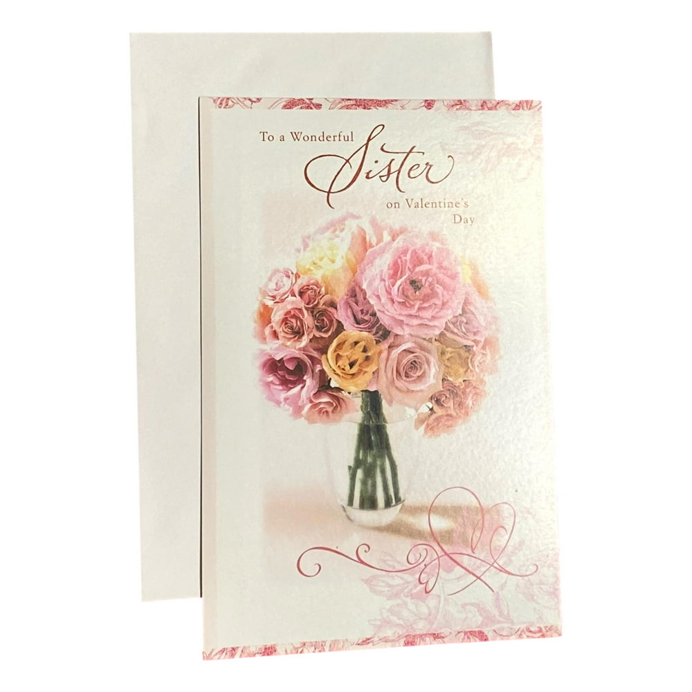 Happy valentine's day card sister Valentine's Day Greeting Card for Sister - To a Wonderful Sister on
