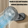 thumbnail image 6 of Gnmfd USB Desktop Hanging Fan 8" Brushless Motor Digital Display Small Fan for Office Home Cooling Air Circulation Wall Mount Adjustable 360° Rotation LED Lights for Room Ambient, 6 of 6