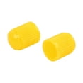 thumbnail image 3 of 4pcs Yellow Plastic Universal Tire Valve Stem Cap Cover for Motorcycle Bike Auto Car, 3 of 4