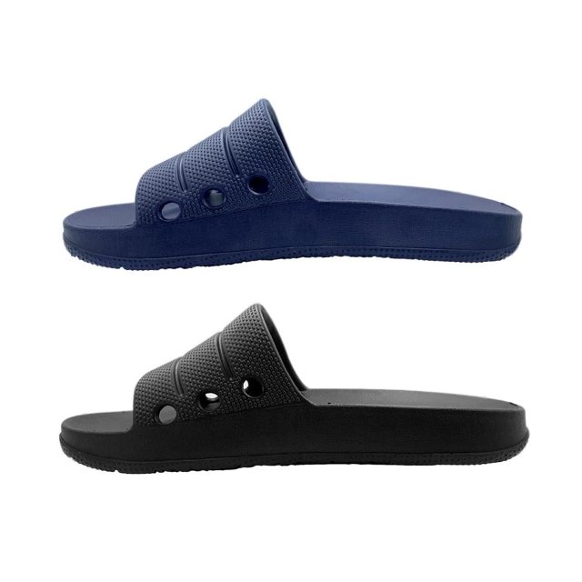 Paquete de 2 Sandalias para Caballero Calzaletas Talla 27 color negro-marino