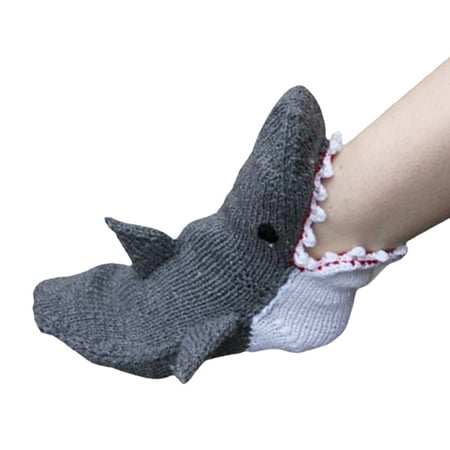 

Famure Fish Socks Knitted Animal Crocodile Socks Trendy Knitted Patterns Whimsical Knitted Cuffs Non-Traditional Modern Knitted Patterns
