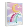 thumbnail image 4 of Moon Rainbow in Clouds White Framed Giclee Art, design by Jesse Keith, 4 of 9
