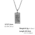thumbnail image 5 of RSAMD Quran Islamic Necklace God Allah Messager Pendant Religious Amulet Arabic Gift-Steel color, 5 of 9