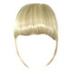 thumbnail image 2 of Pelucas con flequillo para mujer, peluca ondulada suelta, trenza, diadema, flequillo sintético, extensiones de cabello con flequillo térmico para mujer, un solo cepillo, 2 of 2