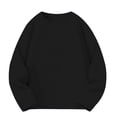 thumbnail image 2 of KAUOD Boys Long Sleeve Shirts Crewneck Cotton Pullover Sweatshirts Kids Oversized Casual Fashion Solid Basic Drop Shoulder Tee Tops, 2 of 5