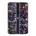 thumbnail image 2 of dianhelloya Nail Art Supplies 6 Grids/Box 1688Pcs Fingernail Ornament DIY Decorative Glass Nail Art Accessories Super Flash Rhinestone for Personal Use, 2 of 8