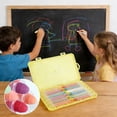 thumbnail image 7 of Washable Colored Chalk with Plastic Barrel – Dustless Blackboard and Sidewalk Chalk Set for , Indoor Outdoor Drawing and Writing, Includes Storage Case, 7 of 7